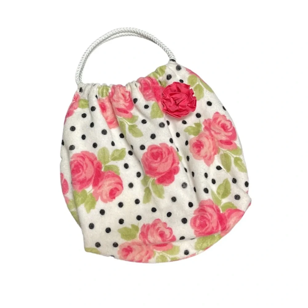 Janie and Jack Terry Tote Bag in Rosette Parisian Rose